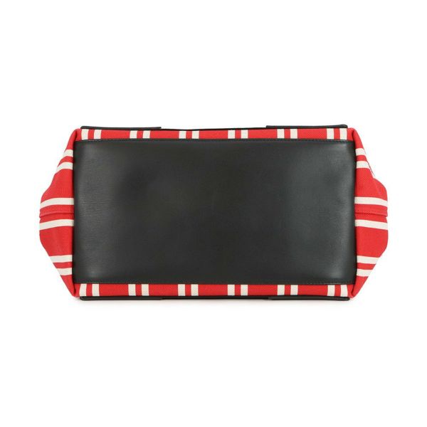 バレンシアガ トートバッグ ストライプ ネイビーカバス S 339933 BALENCIAGA ポーチ付