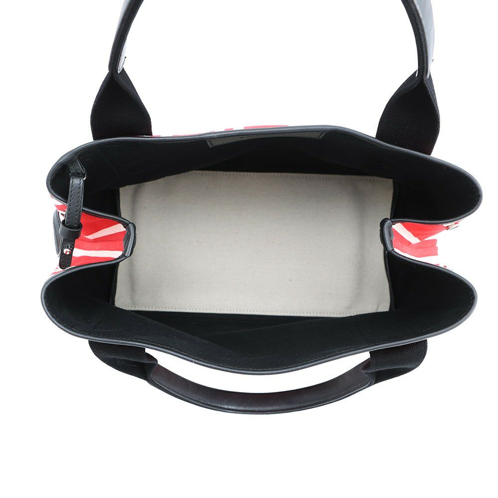 バレンシアガ トートバッグ ストライプ ネイビーカバス S 339933 BALENCIAGA ポーチ付