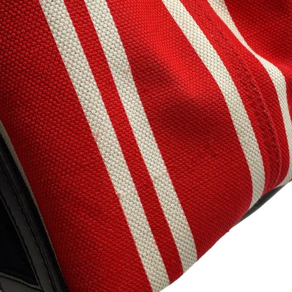 バレンシアガ トートバッグ ストライプ ネイビーカバス S 339933 BALENCIAGA ポーチ付