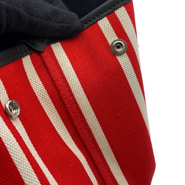 バレンシアガ トートバッグ ストライプ ネイビーカバス S 339933 BALENCIAGA ポーチ付