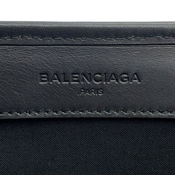 バレンシアガ トートバッグ ストライプ ネイビーカバス S 339933 BALENCIAGA ポーチ付