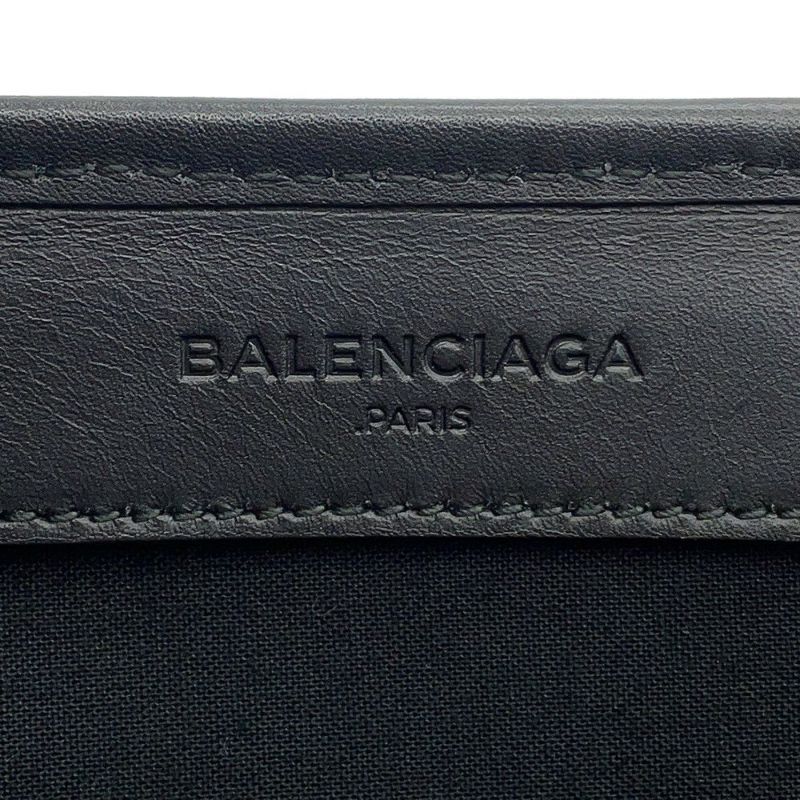 バレンシアガ トートバッグ ストライプ ネイビーカバス S 339933 BALENCIAGA ポーチ付