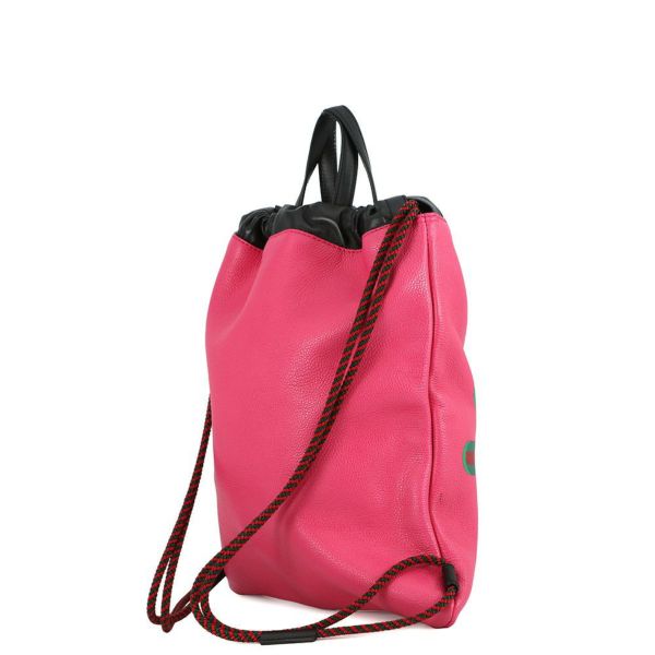 グッチ バックパック ドローストリング ロゴ ナップサック レザー 523586 GUCCI バッグ リュックサック