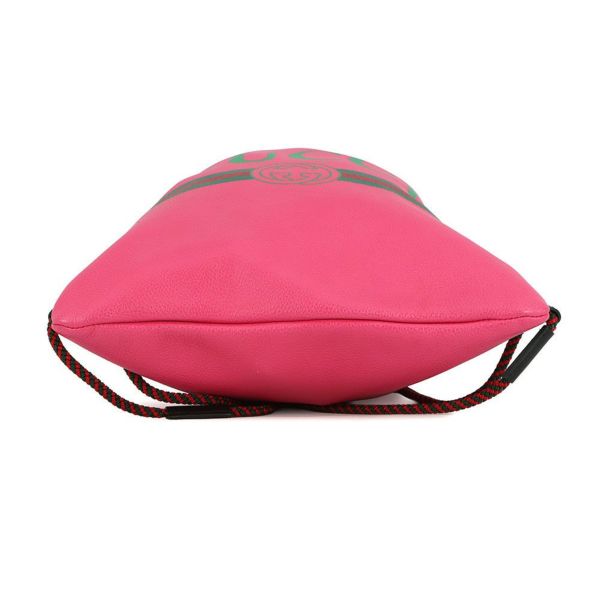 グッチ バックパック ドローストリング ロゴ ナップサック レザー 523586 GUCCI バッグ リュックサック