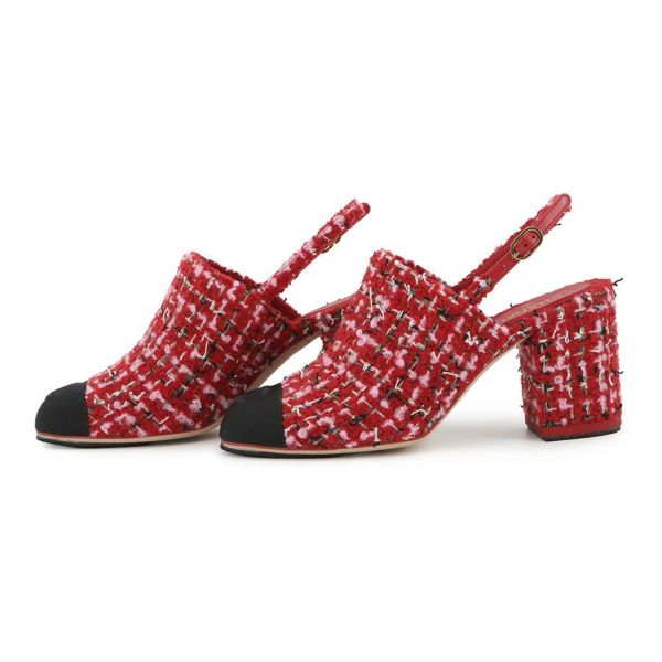 シャネル パンプス スリングバック シューズ ココマーク ツイード レディースサイズ36 1/2C G46865 靴 2025/26年秋冬