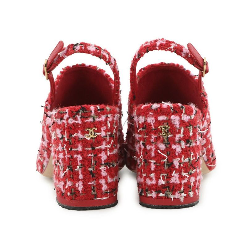 シャネル パンプス スリングバック シューズ ココマーク ツイード レディースサイズ36 1/2C G46865 靴 2025/26年秋冬