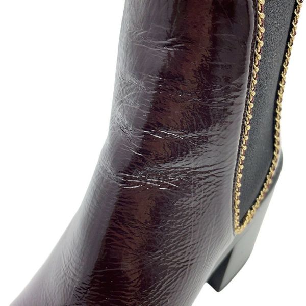 シャネル ショートブーツ サイドゴア ココマーク レザー レディースサイズ37C G46804 CHANEL 靴 黒