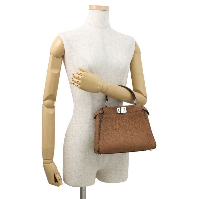 フェンディ ハンドバッグ ミニ ピーカブー カーフレザー 8BN244 FENDI バッグ ショルダーバッグ