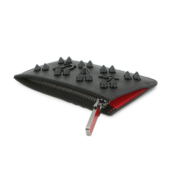 クリスチャン・ルブタン コインケース スタッズ レザー 3225116 Christian Louboutin カードケース 黒 フラグメントケース