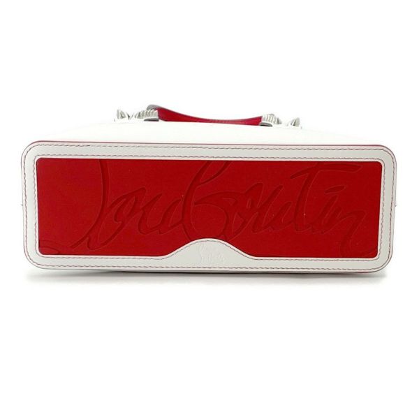 クリスチャン・ルブタン ハンドバッグ CABATA カバタ ミニ 1215237 Christian Louboutin 2way 白