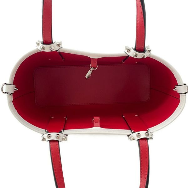 クリスチャン・ルブタン ハンドバッグ CABATA カバタ ミニ 1215237 Christian Louboutin 2way 白