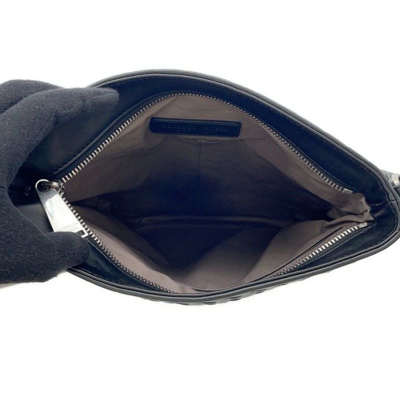 ボッテガヴェネタ ショルダーバッグ イントレチャート 577534 BOTTEGA VENETA 黒