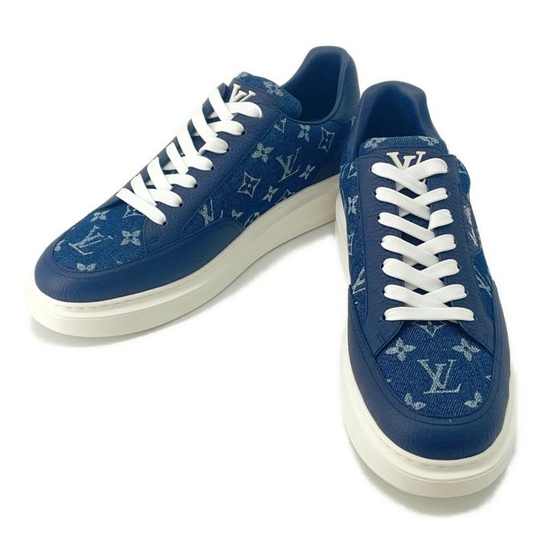 ルイヴィトン スニーカー モノグラム・デニム ビバリーヒルズ・ライン メンズサイズ9 1AHDYL 靴