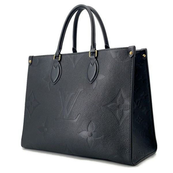 ルイヴィトン トートバッグ モノグラム・アンプラント オンザゴー MM M45595 ヴィトン 2way ショルダーバッグ ブラック 黒