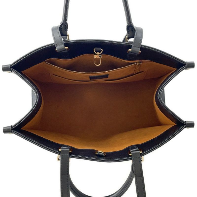 ルイヴィトン トートバッグ モノグラム・アンプラント オンザゴー MM M45595 ヴィトン 2way ショルダーバッグ ブラック 黒