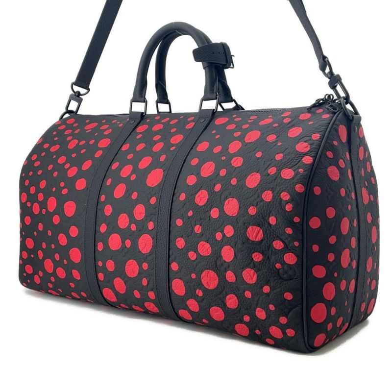 ルイヴィトン ボストンバッグ トリヨン・モノグラム/インフィニティドット キーポル・バンドリエール50 M21674 草間彌生