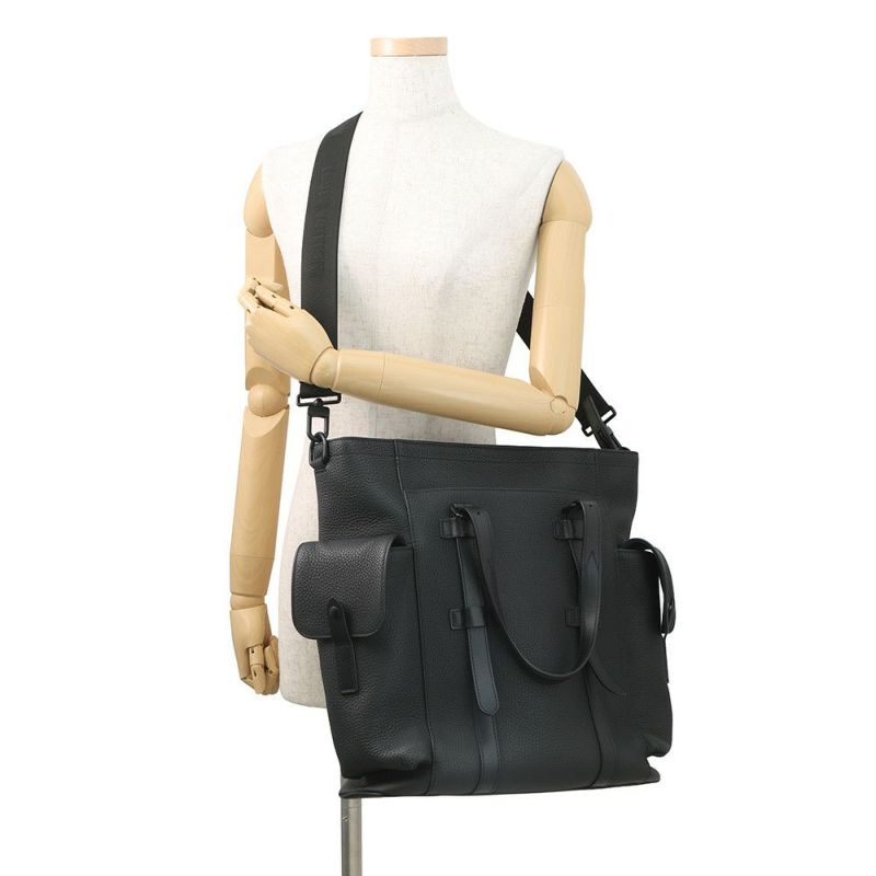 ルイヴィトン トートバッグ トリヨンレザー クリストファー・トート M58479 2way ヴィトン バッグ 2way ショルダー 黒 ブラック