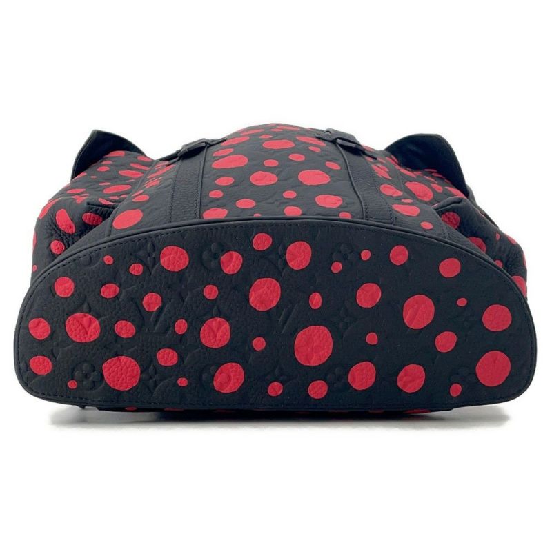 ルイヴィトン リュックサック トリヨン・モノグラム インフィニティドット LV×YK クリストファーMM M21978 草間彌生 黒