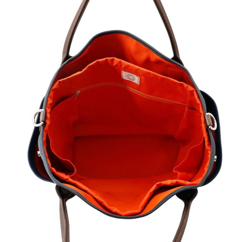 エルメス サックドパンサージュ グルーム SAC DE PANSAGE GROOM ネイビー/フー B刻印 2way