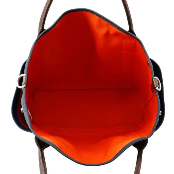 エルメス サックドパンサージュ グルーム SAC DE PANSAGE GROOM ネイビー/フー B刻印 2way