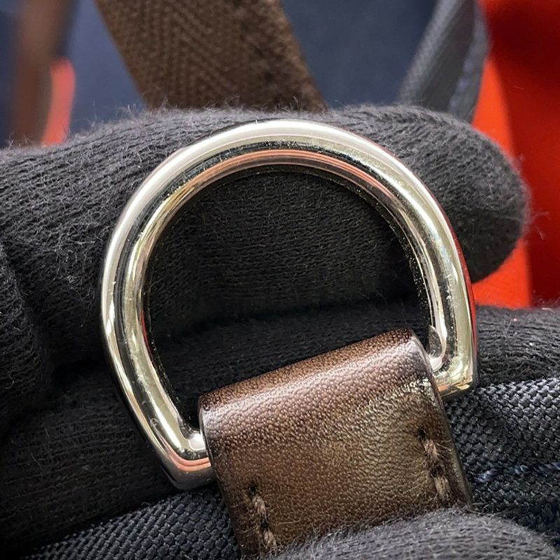 エルメス サックドパンサージュ グルーム SAC DE PANSAGE GROOM ネイビー/フー B刻印 2way