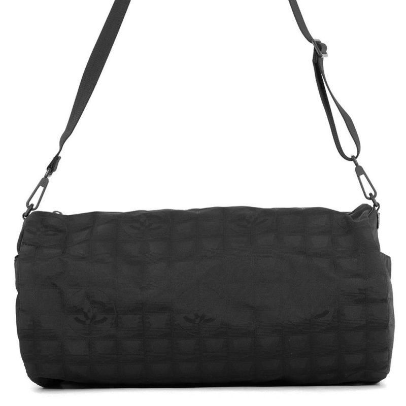 シャネル ショルダーバッグ ニュートラベルライン ボストンバッグ ナイロン CHANEL 旅行用 黒