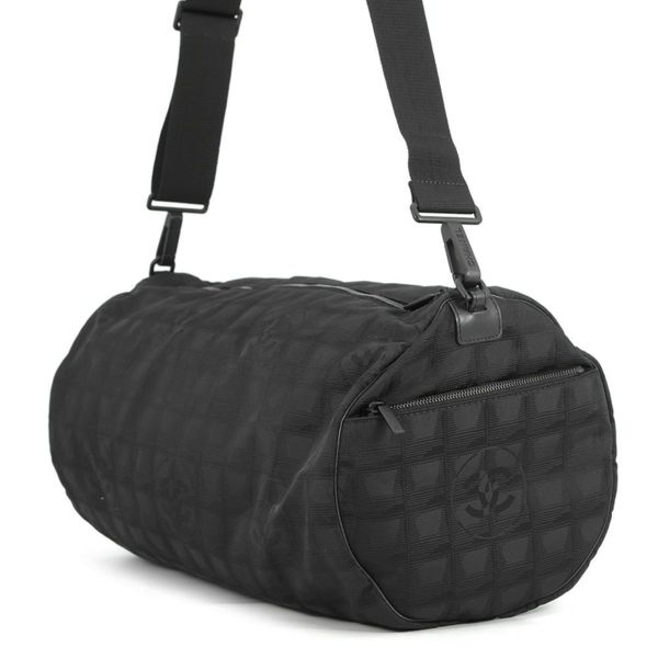 シャネル ショルダーバッグ ニュートラベルライン ボストンバッグ ナイロン CHANEL 旅行用 黒