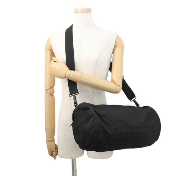 シャネル ショルダーバッグ ニュートラベルライン ボストンバッグ ナイロン CHANEL 旅行用 黒