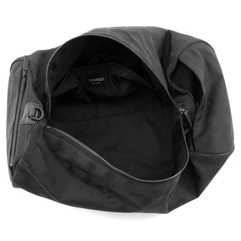 シャネル ショルダーバッグ ニュートラベルライン ボストンバッグ ナイロン CHANEL 旅行用 黒