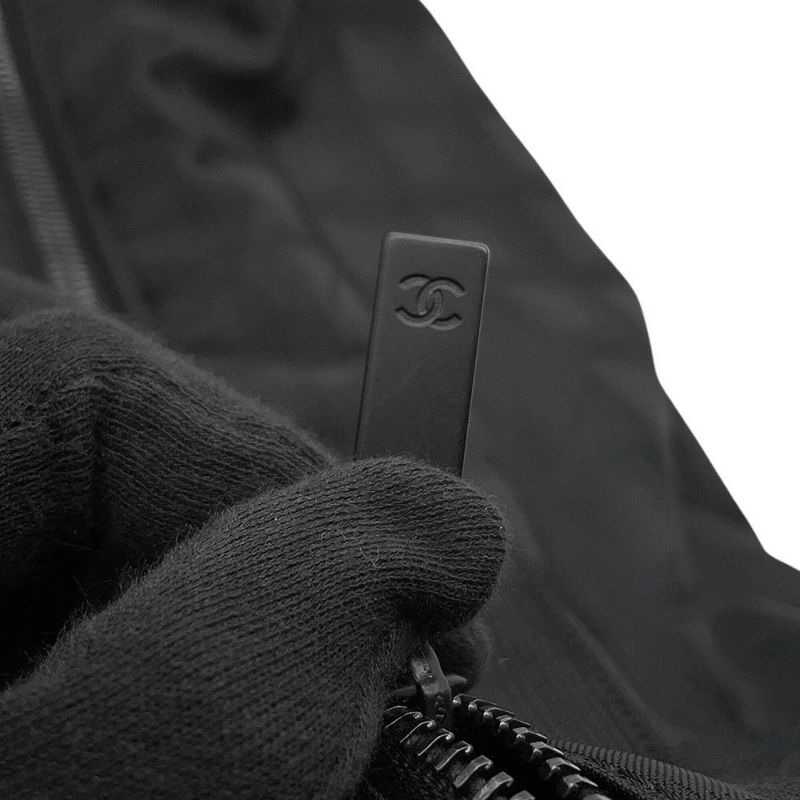 シャネル ショルダーバッグ ニュートラベルライン ボストンバッグ ナイロン CHANEL 旅行用 黒