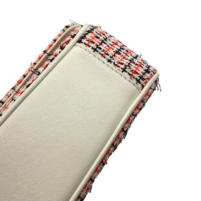 シャネル チェーンショルダーバッグ デカココ ココマーク フルフラップ ツイード/レザー CHANEL 白