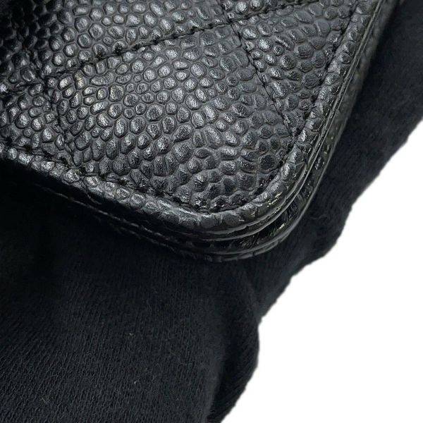 シャネル チェーンウォレット クラシック マトラッセ ココマーク キャビアスキン AP0250 CHANEL 財布 黒