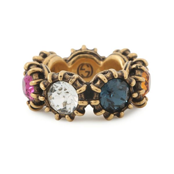 グッチ リング キャットヘッド ラインストーン サイズ13 GUCCI アクセサリー 指輪