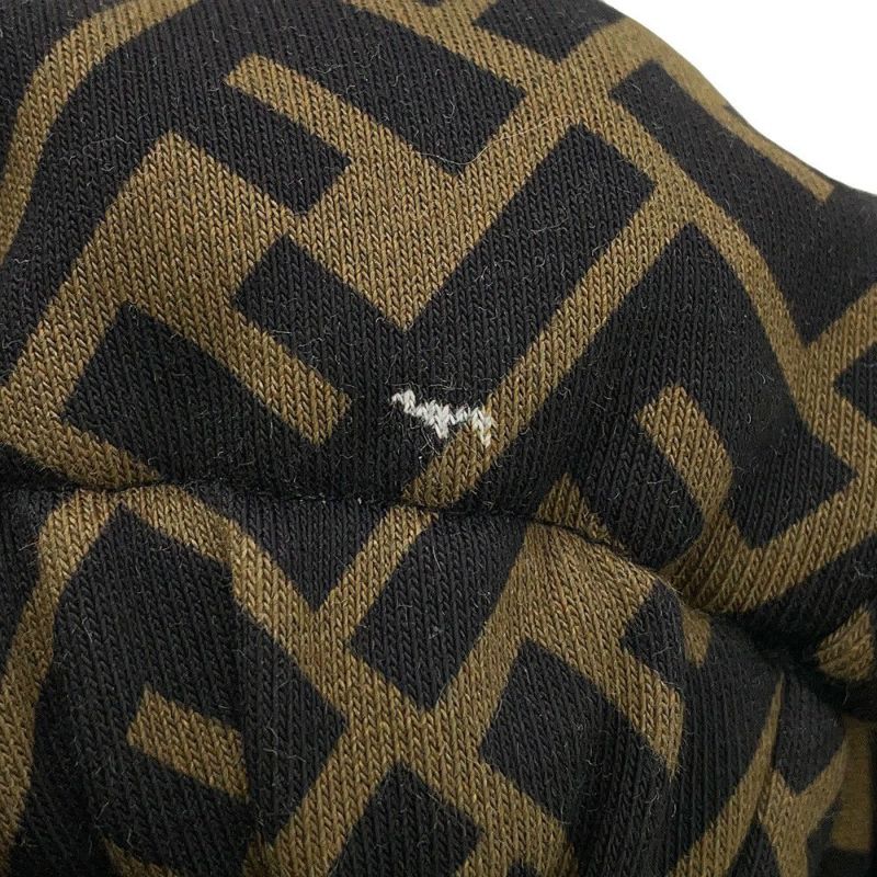 フェンディ パーカー FF切り替え フーディ コットン メンズサイズS FAF681 FENDI トップス 白