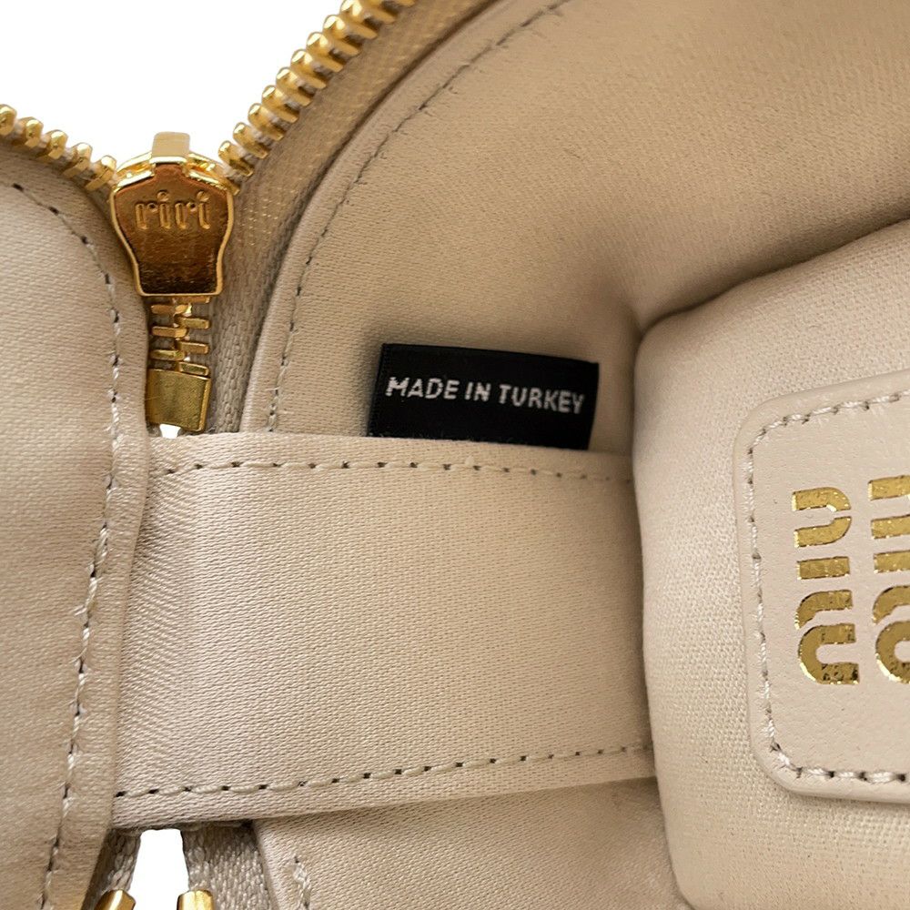 ミュウミュウ チャーム キーリング TRICK MATELASSE KEYRING  レザー 5TL527 MIUMIU キーリング