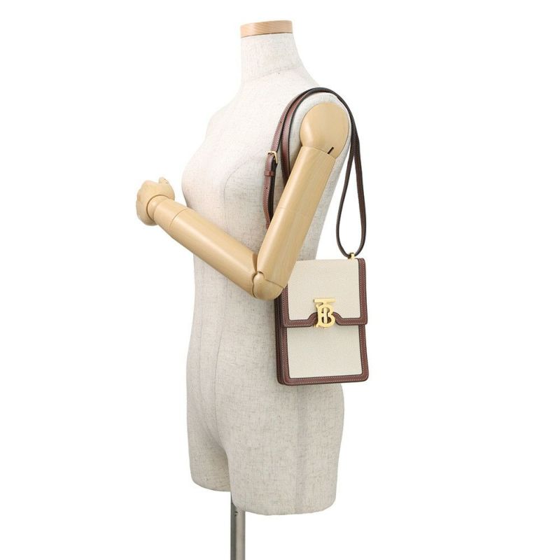 バーバリー ショルダーバッグ ロビン キャンバス レザー 8031649 BURBERRY