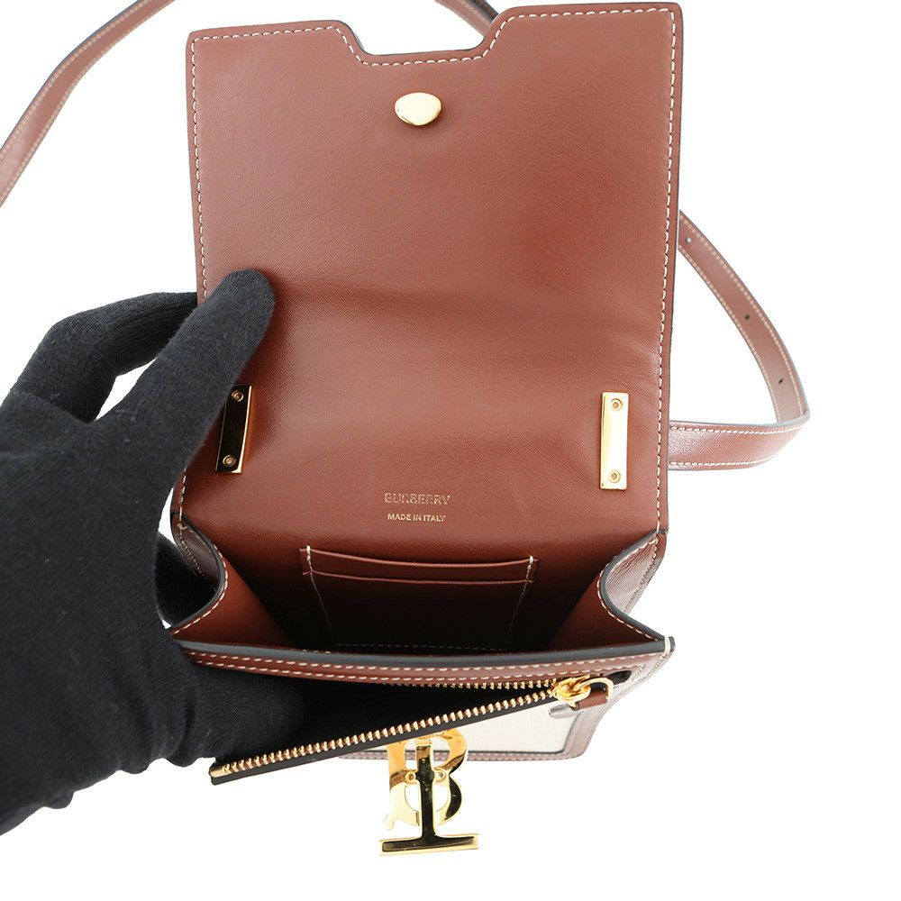 バーバリー ショルダーバッグ ロビン キャンバス レザー 8031649 BURBERRY