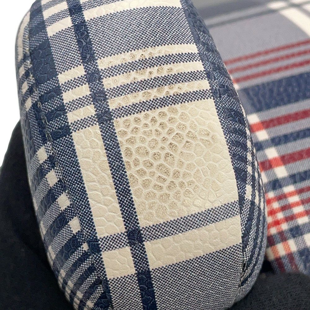 トムブラウン ハンドバッグ HECTOR ヘクター チェック柄 レザー THOM BROWNE 犬 ダックスフント アニマルバッグ