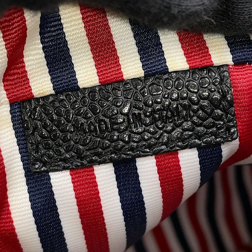 トムブラウン ハンドバッグ HECTOR ヘクター チェック柄 レザー THOM BROWNE 犬 ダックスフント アニマルバッグ