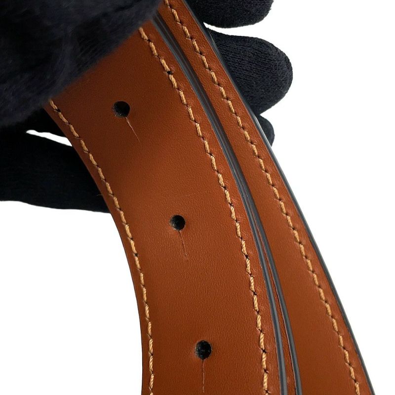 ロエベ ベルト ゲート アナグラム リバーシブル サイズ75 E821Z26X03 LOEWE 黒