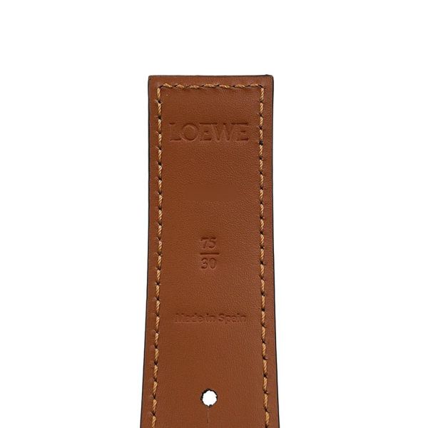 ロエベ ベルト ゲート アナグラム リバーシブル サイズ75 E821Z26X03 LOEWE 黒