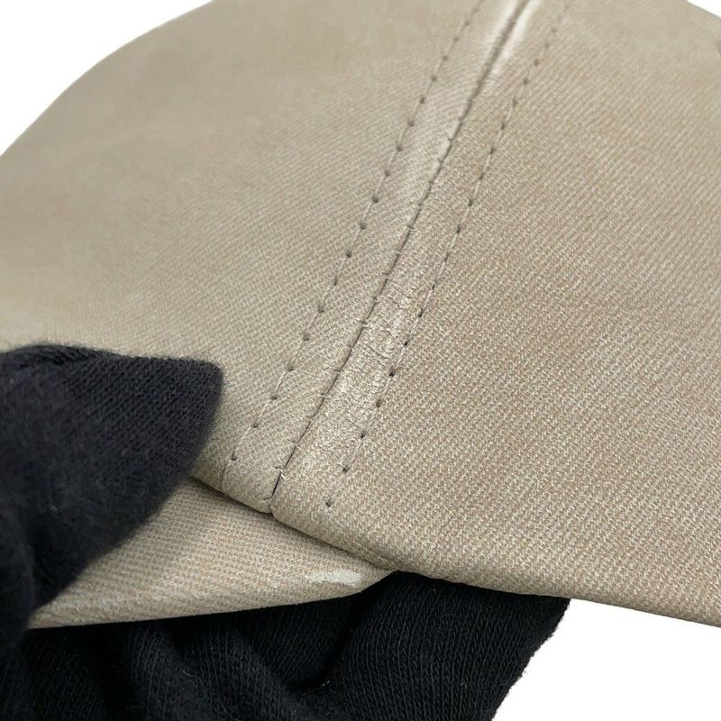 ボッテガヴェネタ キャップ フランネルプリント ヌバックレザー 739329 BOTTEGA VENETA