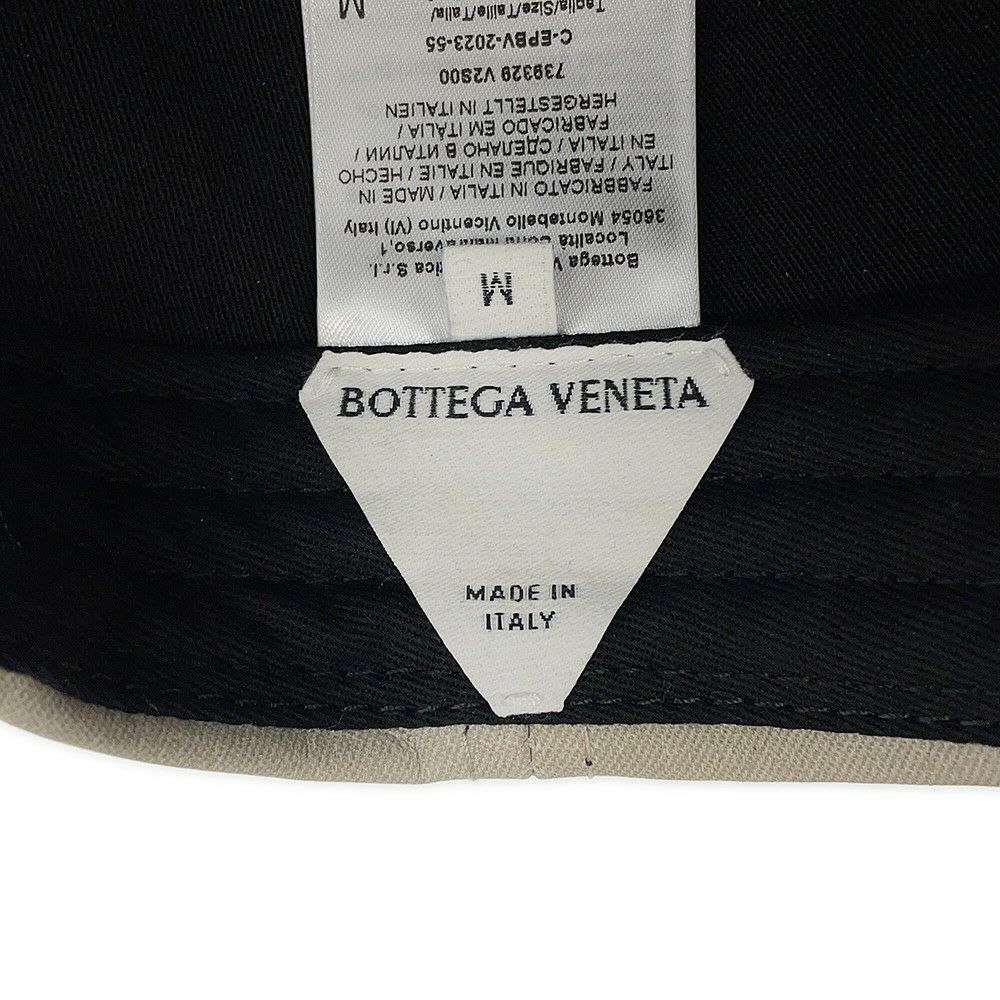 ボッテガヴェネタ キャップ フランネルプリント ヌバックレザー 739329 BOTTEGA VENETA