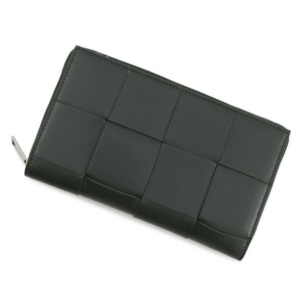 ボッテガヴェネタ 長財布 カセット マキシイントレチャート 649607 BOTTEGA VENETA ラウンドファスナー