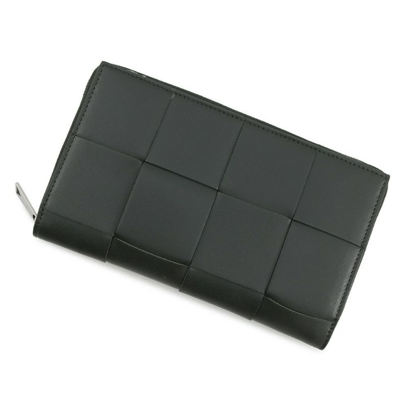 ボッテガヴェネタ 長財布 カセット マキシイントレチャート 649607 BOTTEGA VENETA ラウンドファスナー