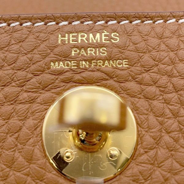 エルメス リンディ ミニ ゴールド/ゴールド金具 トリヨンクレマンス K刻印 ２wayショルダー
