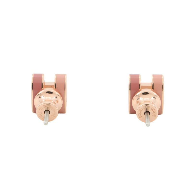 エルメス ピアス ミニ・ポップアッシュ ロカバール ビューティー/ピンクゴールド金具 HERMES アクセサリー