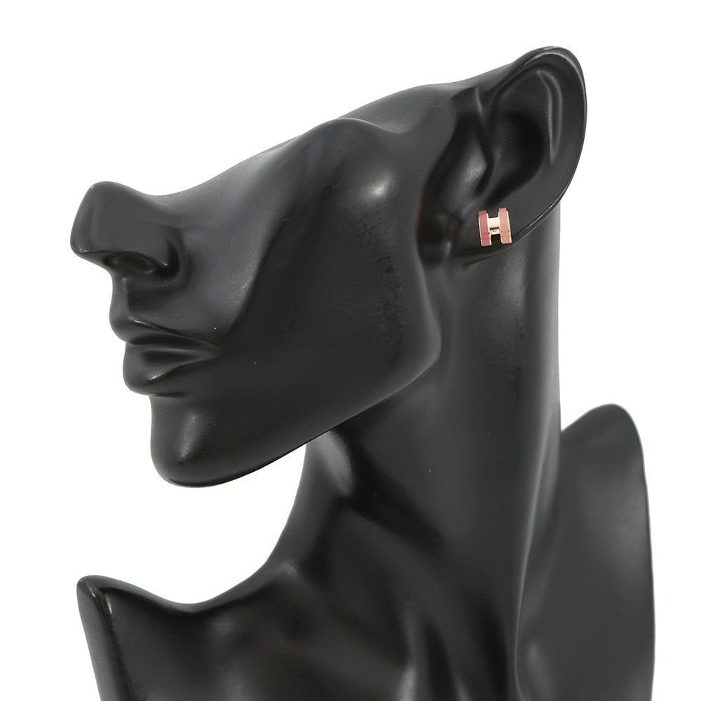 エルメス ピアス ミニ・ポップアッシュ ロカバール ビューティー/ピンクゴールド金具 HERMES アクセサリー