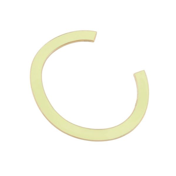 ボッテガヴェネタ ブレスレット カーブ カフ バングル Ag925 エナメル サイズL 741013 BOTTEGA VENETA アクセサリー