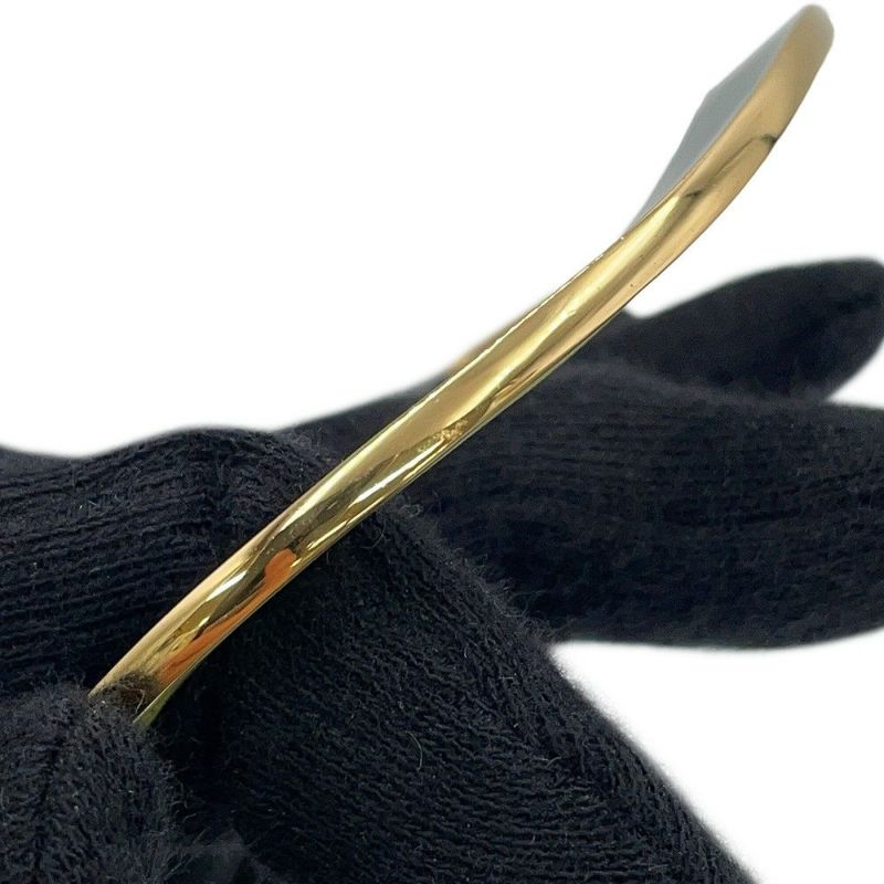 ボッテガヴェネタ ブレスレット カーブ カフ バングル Ag925 エナメル サイズL 741013 BOTTEGA VENETA アクセサリー